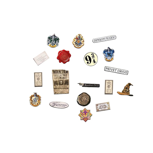 Harry Potter Kylskåpsmagneter Set En Storlek Kan Variera May Vary One Size