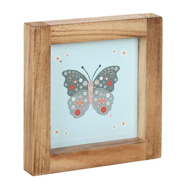 Something Different Floral Bug Inramad Väggkonst Set (4-pack) Multicoloured One Size