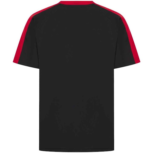 Finden & Hales Barn/Barn Team T-Shirt 7-8 År Svart/Röd Black/Red 7-8 Years