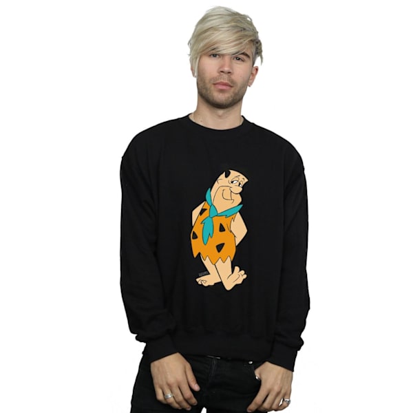 The Flintstones Herr Fred Flintstone Kick Sweatshirt XXL Svart Black XXL