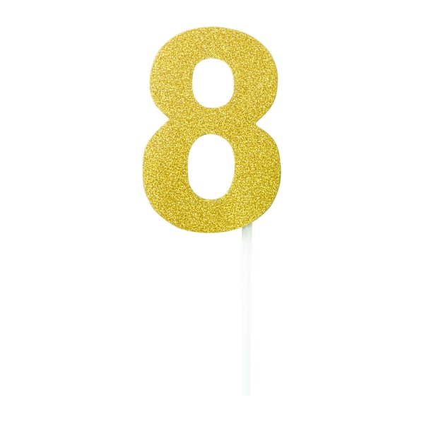 Bristol Novelty Diamond Number Cake Topper 1 Guld Gold 1