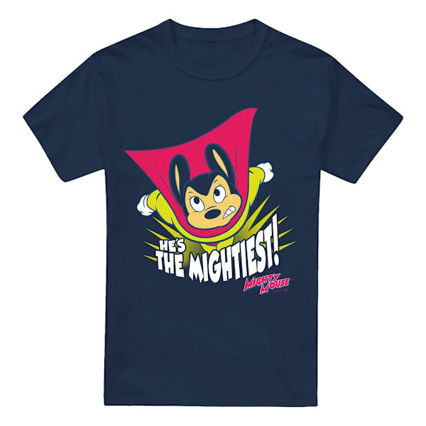 Mighty Mouse Herr The Mightiest T-Shirt 5XL Marinblå Navy 5XL