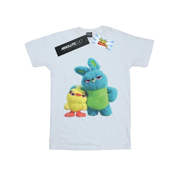 Disney Boys Toy Story 4 Ducky And Bunny T-Shirt 12-13 År Vit White 12-13 Years