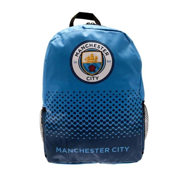 Man City Unisex Fade Design Ryggsäck One Size Svart/Vit Black/White One Size