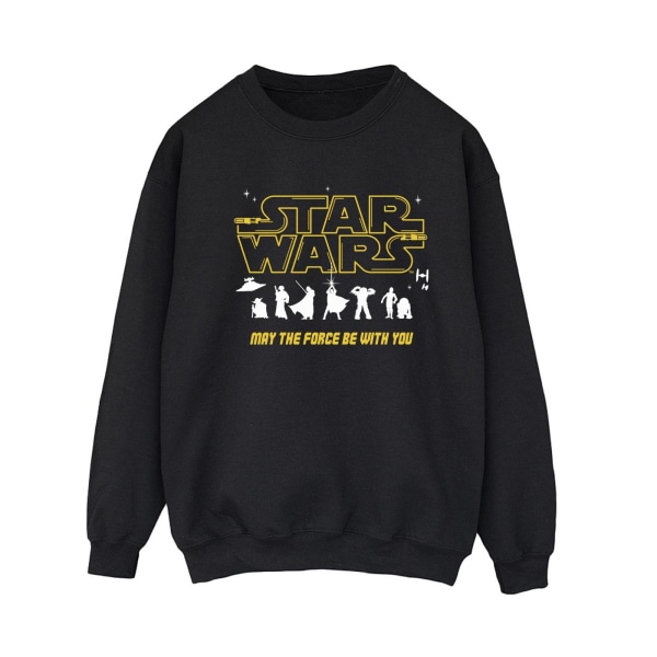 Star Wars Dam/Damer Silhouettes Force Sweatshirt M Svart Black M