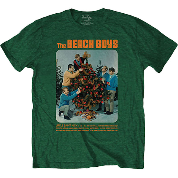 The Beach Boys Unisex Adult Xmas Album Bomull T-Shirt XL Grön Green XL