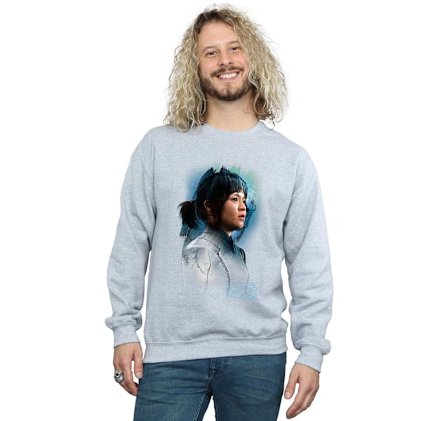 Star Wars The Last Jedi Rose Tico Borstad Sweatshirt L Spo för män Sports Grey L