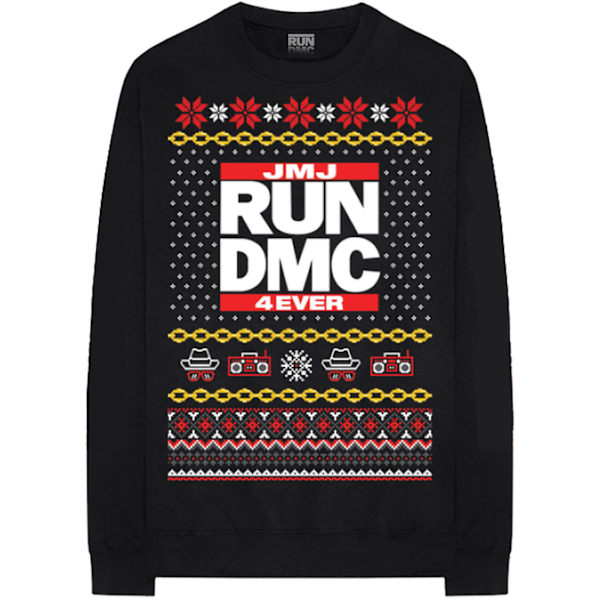 Run DMC Unisex Vuxen Jul Sweatshirt M Svart Black M