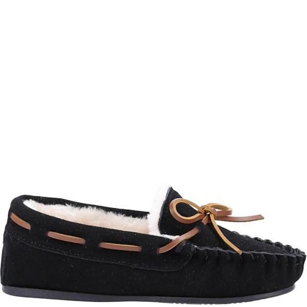 Hush Puppies Barn/Barn Addison Mocka Suede Tofflor 1 UK Svart Black 1 UK