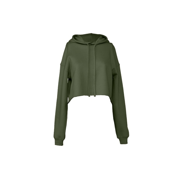 Bella + Canvas Cropped Hoodie S Military Green Military Green S