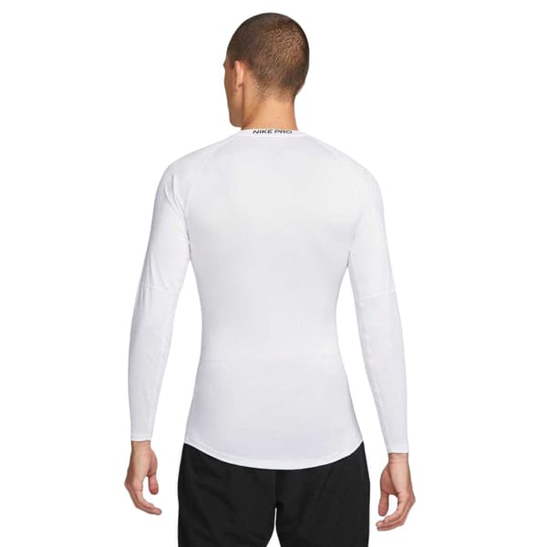 Nike Herr Dri-FIT Åtsittande Långärmad Träningsunderställströja M White/Black M