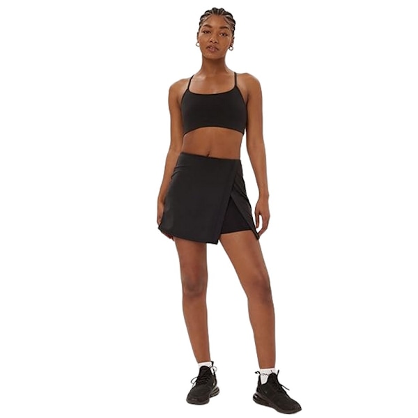 Girlfriend Collective Damskjort med slits framtill, Float Cass Black L
