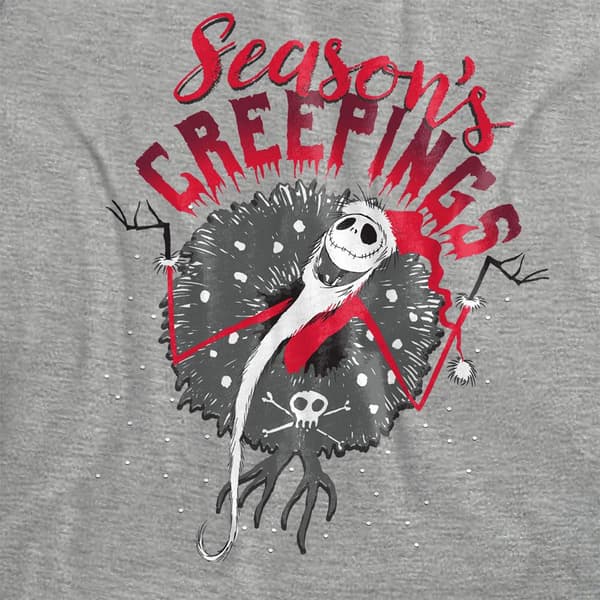The Nightmare Before Christmas Dam/Dam Holiday Chills Hea Athletic Heather S