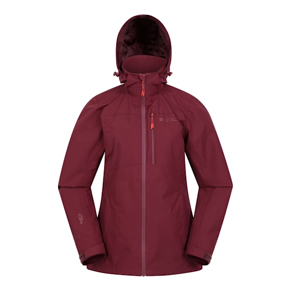 Mountain Warehouse Dam/Dam Rainforest II Extrem Vattentät Burgundy 10 UK
