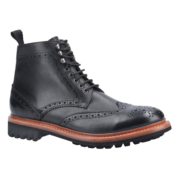 Cotswold herr Rissington Commando snörstövlar i läder 10 Black 10 UK
