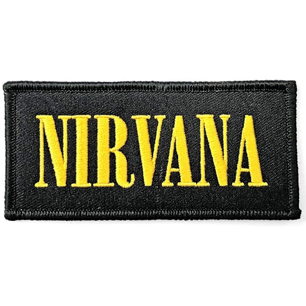Nirvana Logo Strykjärnsmärke One Size Svart/Gul Black/Yellow One Size