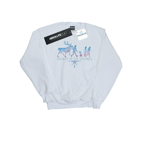 Disney Mens Frozen 2 Believe In The Journey Silhouette Sweatshirt White 4XL