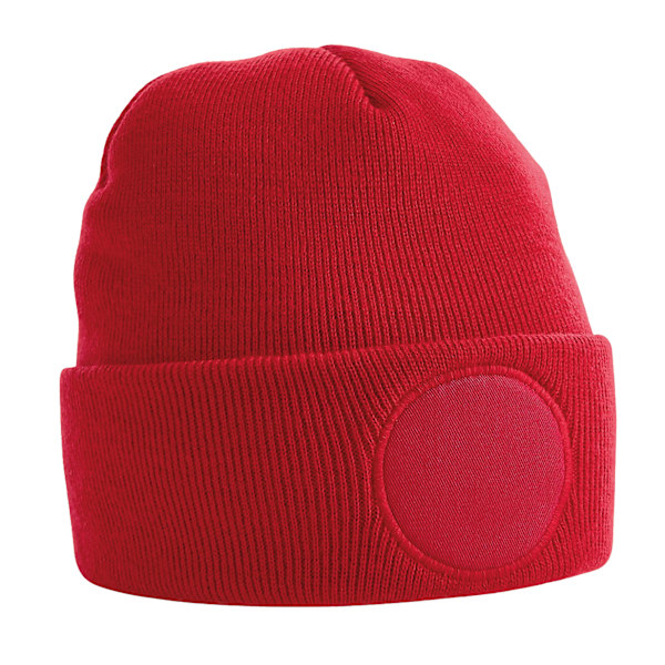 Beechfield Unisex Vuxen Patch Beanie One Size Classic Röd Classic Red One Size