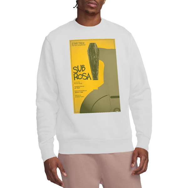 Star Trek Unisex Vuxen The Next Generation Säsong 7 Avsnitt 14 White S