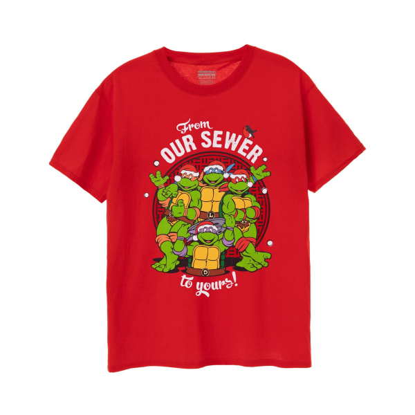 Teenage Mutant Ninja Turtles Mens Från vårt avlopp till ditt T-Shi Red L