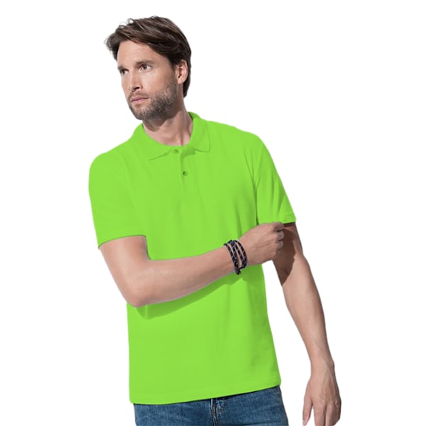 Stedman Herr Bomulls Polo L Kiwi Grön Kiwi Green L