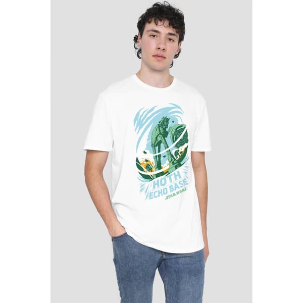 Star Wars Herr Echo Base Attack T-Shirt M Vit White M