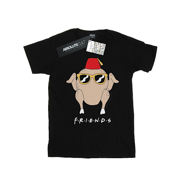 Friends Dam/Damer Solglasögon Turkiet Bomull Boyfriend T-Shir Black 4XL