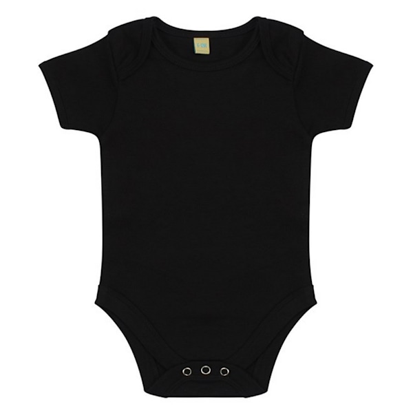 Larkwood Toddler Short-Sleeved Bodysuit 0-3 Months Black Black 0-3 Months
