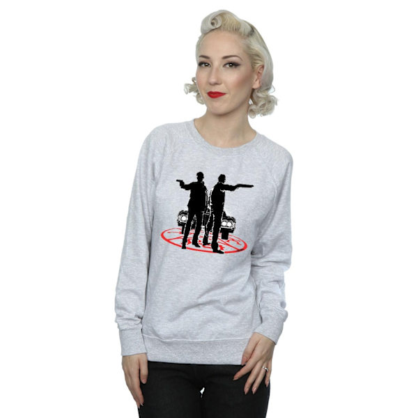 Supernatural Dam/Kvinnor Sam Och Dean Silhouette Sweatshirt M Heather Grey M