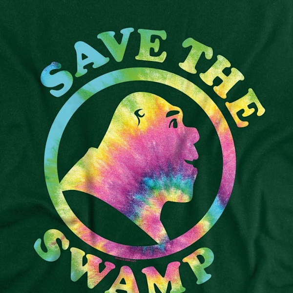 Shrek Herrar Save The Swamp Batik T-shirt 4XL Skogsgrön Forest Green 4XL