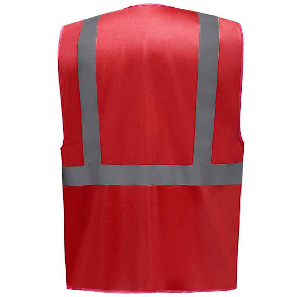 Yoko Unisex Vuxen Executive Hi-Vis Väst L Röd Red L