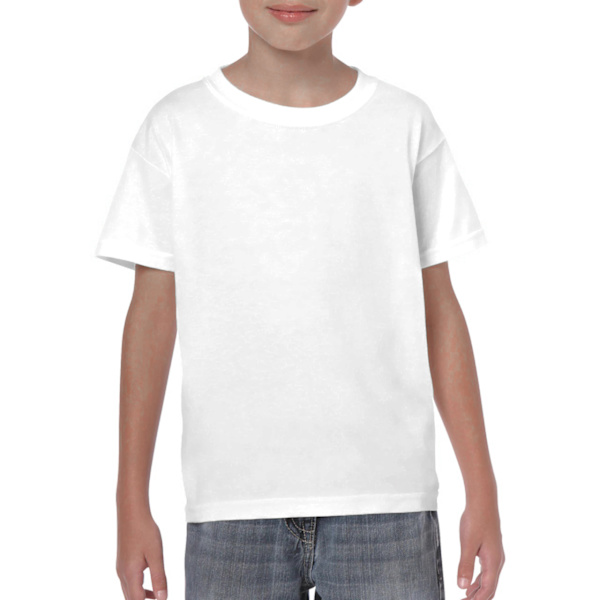 Gildan Childrens Unisex Heavy Cotton T-Shirt (2-pack) XS Vit White XS