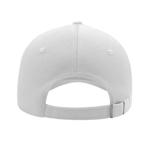 Atlantis Liberty Five Buckle Heavy Brush Cotton 5 Panel Cap One White One Size