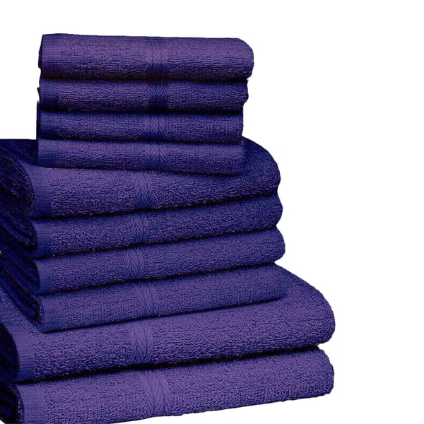 K Collection Handduksset i egyptisk bomull (10-pack) One Size Pu Purple One Size