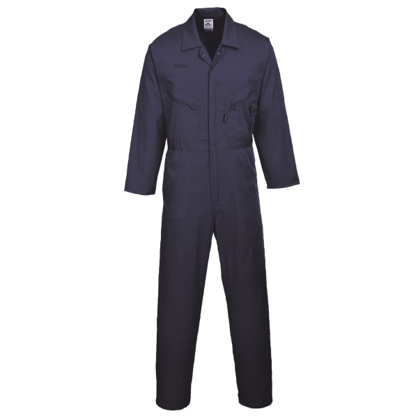 Portwest Herr Liverpool-zip Arbetskläder Overall (2-pack) Medium Navy Medium x Tall