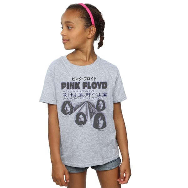 Pink Floyd Girls Japanese Cover Bomull T-shirt 5-6 År Sport Sports Grey 5-6 Years