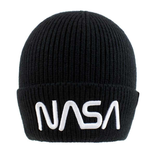 NASA Worm Logo Beanie One Size Svart Black One Size