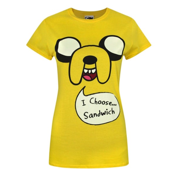 Äventyrstid Dam/dam Jake I Choose Sandwich T-Shirt XL Yellow XL