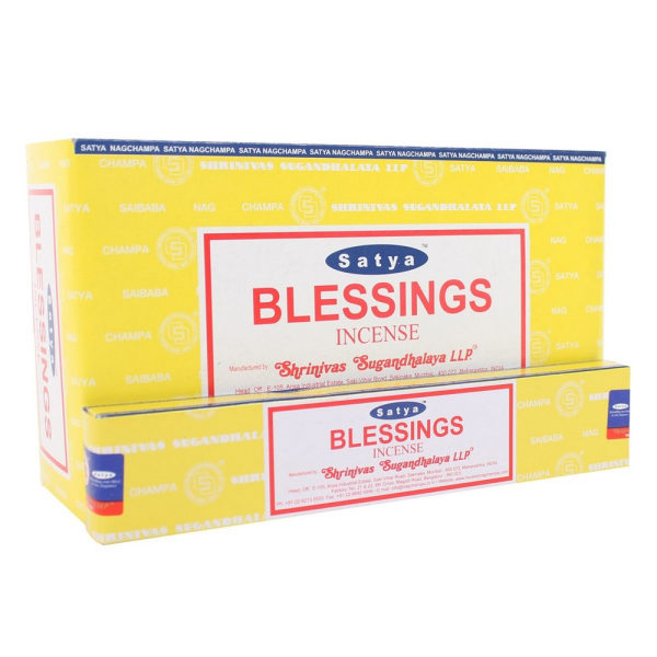 Satya Blessings rökelsepinnar (förpackning med 120) One Size Gul/Bl Yellow/Blue One Size