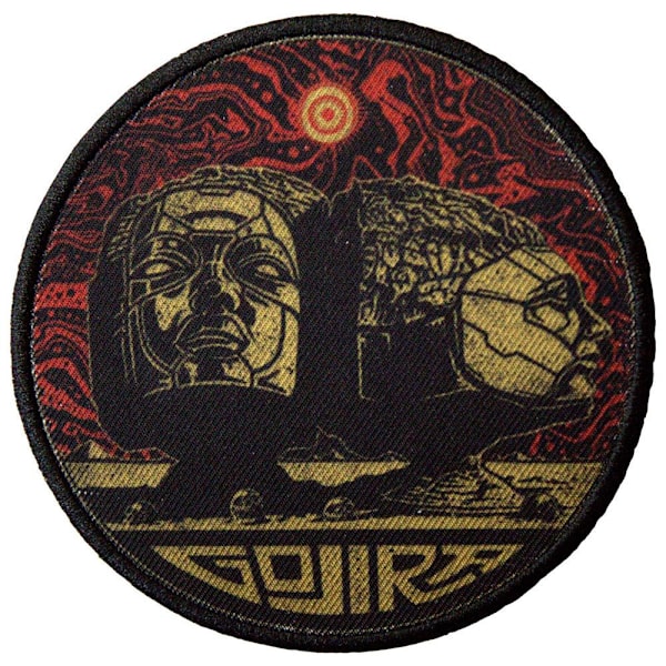 Gojira Skulpterade Huvuden Tryckt Strykmärke One Size Svart/Röd/ Black/Red/Yellow One Size