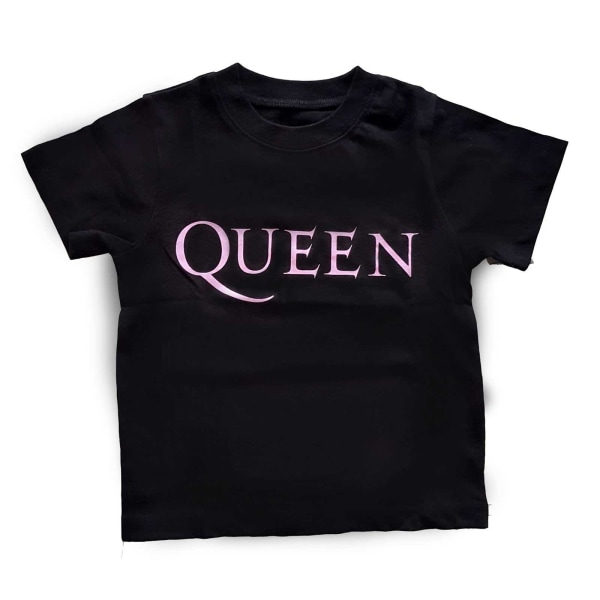 Queen barn/barn logotyp T-shirt 3 år svart Black 3 Years