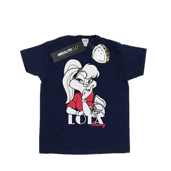 Looney Tunes Klassisk Lola Bunny Bomull T-shirt S Marinblå Navy Blue S