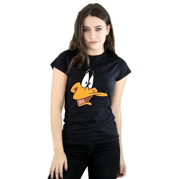 Looney Tunes Dam T-shirt i bomull för kvinnor/damer, Daffy Duck, XXL, svart Black XXL