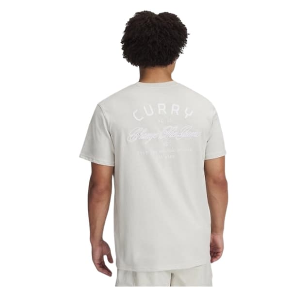 Under Armour Herr Curry Logo Regular T-shirt S Vit White S