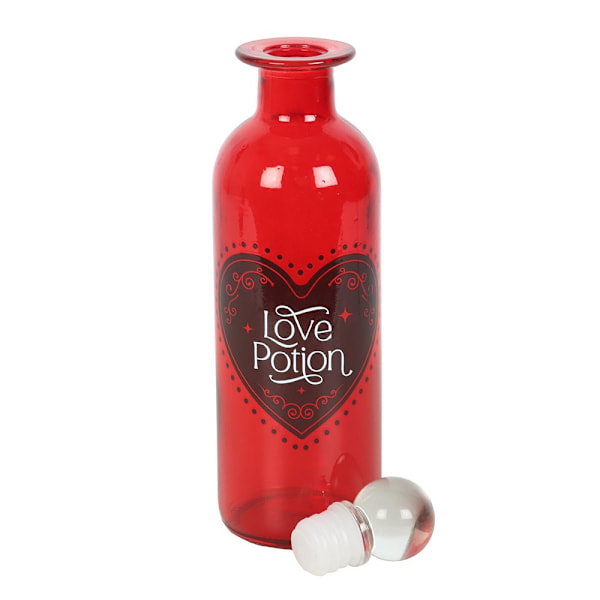 Something Different Love Glasflaska En Storlek Röd Red One Size