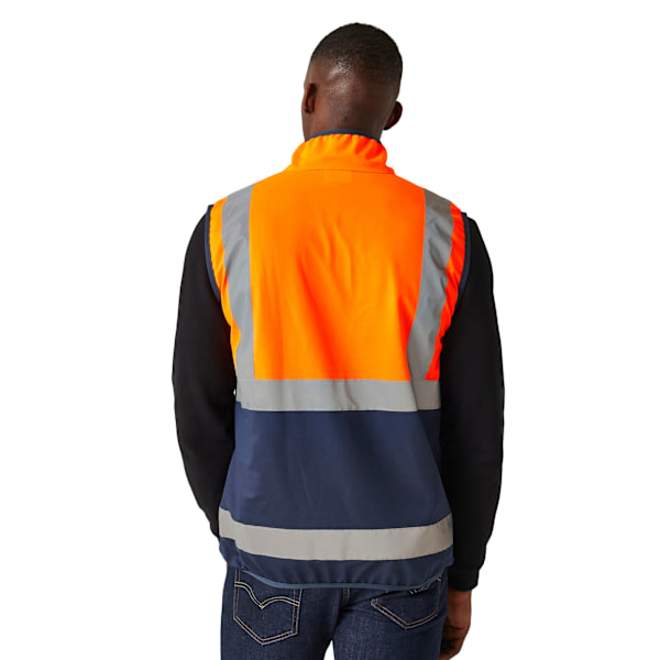 Regatta Pro Full Zip Hi-Vis Väst M Orange/Marinblå Orange/Navy M