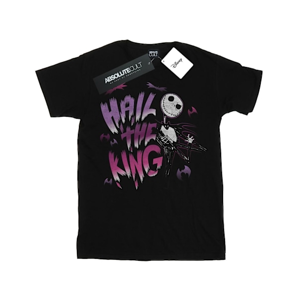 Disney Girls Nightmare Before Christmas Hail The King Bomull T-shirt Black 5-6 Years