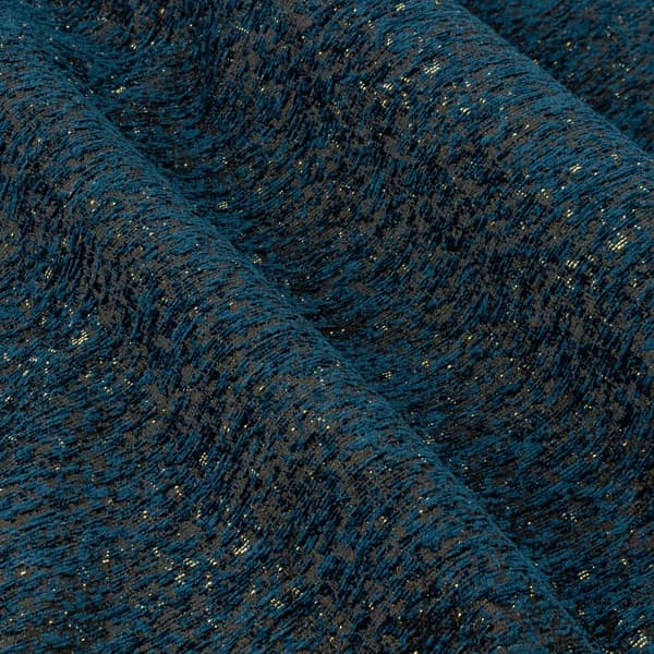 Paoletti New Galaxy Chenille Öglettgardiner 229cm x 229cm Marinblå Navy 229cm x 229cm
