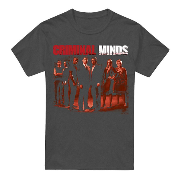 Criminal Minds Unisex Vuxen The Crew T-Shirt M Gråmelerad Charcoal M