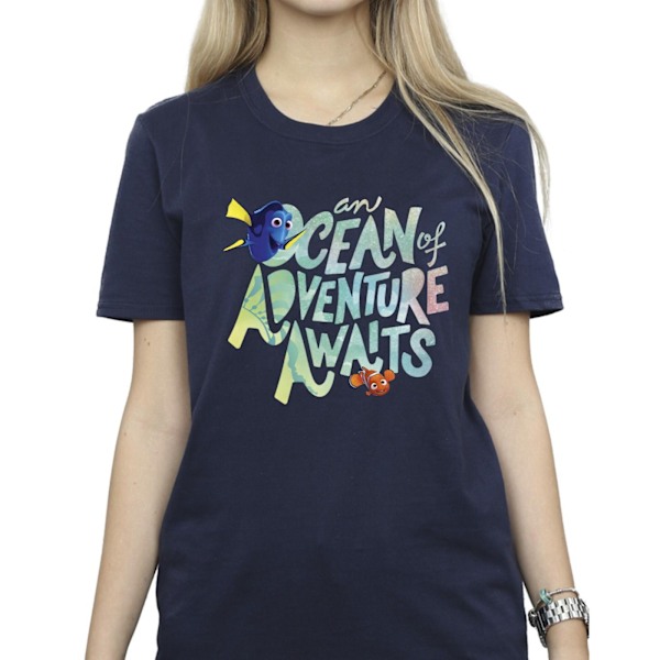 Disney Dam/Damer Finding Dory Ocean Of Adventure Bomull Pojkvän Navy Blue S
